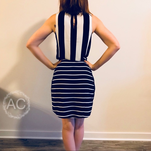 Vince Camuto Striped Dress - Picture 3 of 4